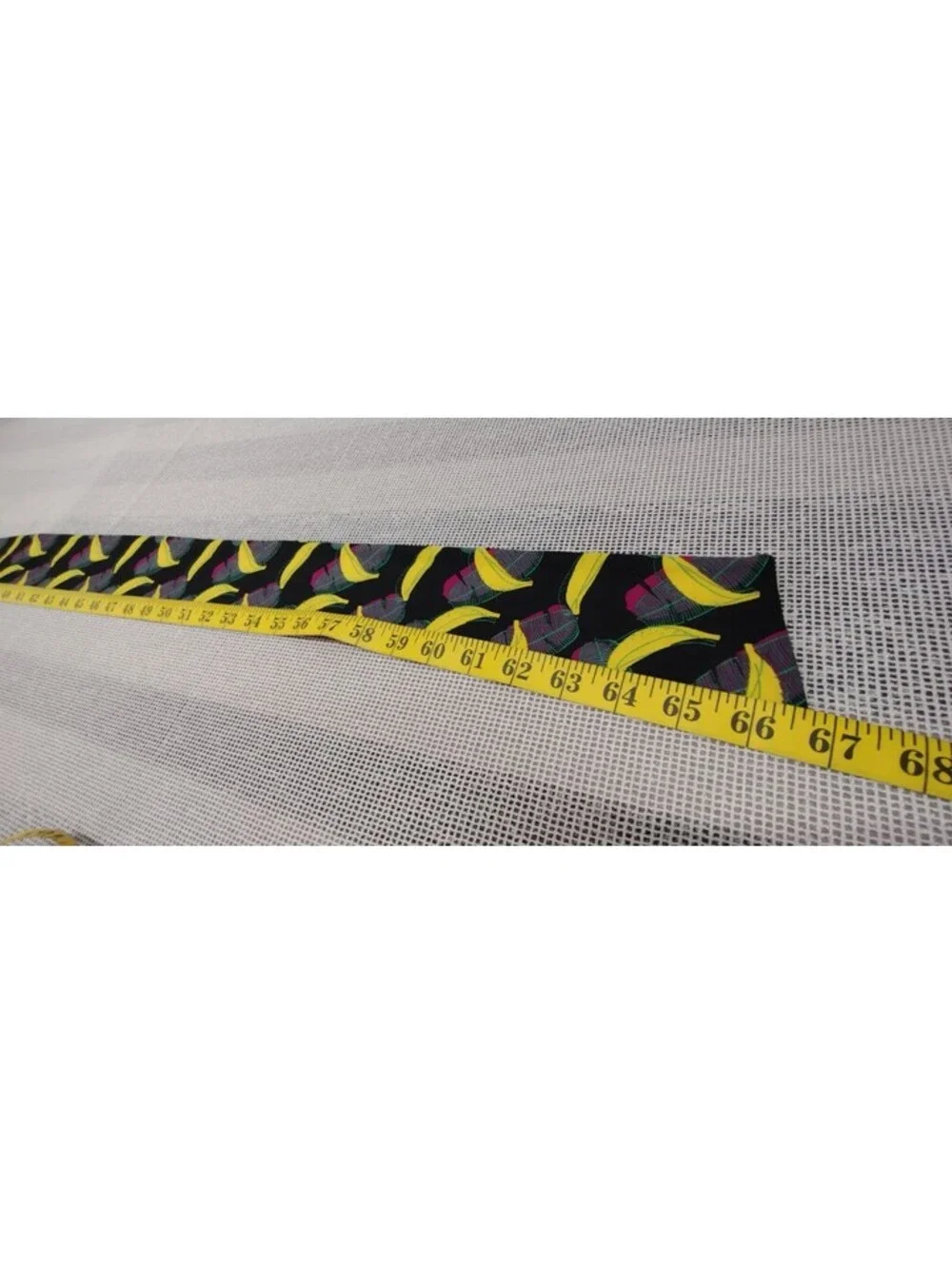 Stretch Cloth Jersey Sash Belt M/L Bananas Headband 3d Feathers POP ART BANANAS